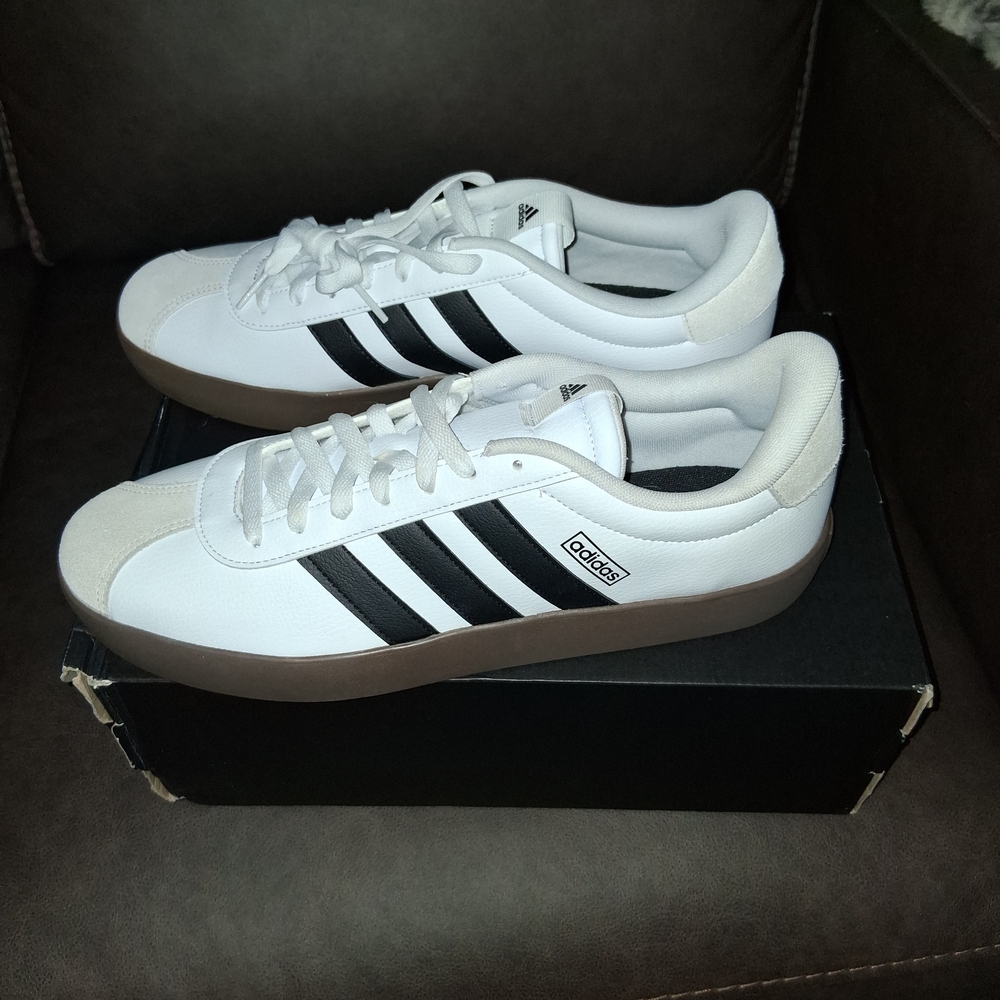 Adidas White and Black Sneakers